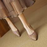 Handcrafted Genuine Leather Women's Shoes: Exquisite Craftsmanship & Timeless Elegance(EcqiH-2855)