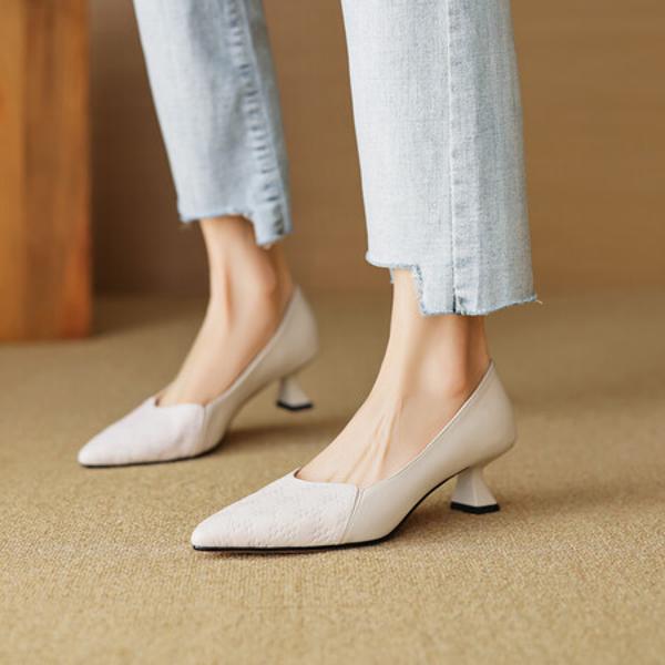 Luxury Handmade Leather Women’s Shoes - Elegance in Craftsmanship(EcqiH-2887)