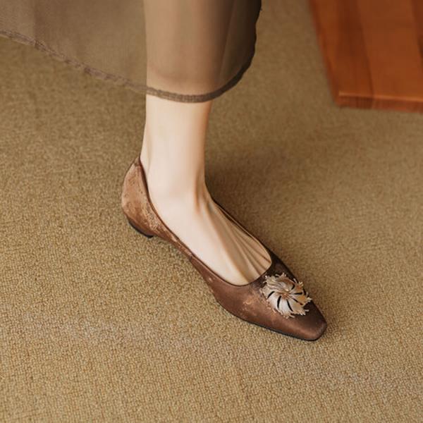 Handcrafted Genuine Leather Women's Shoes - Luxurious Elegance(EcqiH-2908)