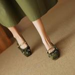 Luxury Handcrafted Genuine Leather Women's Shoes(EcqiH-2916)