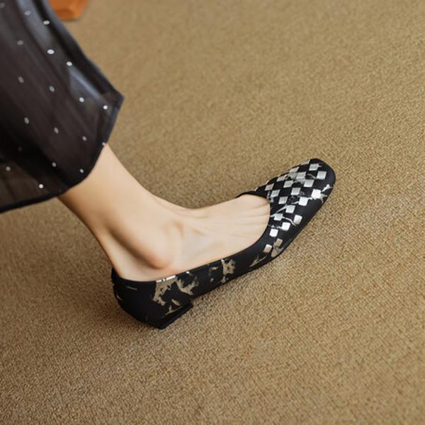 Elegant Handcrafted Leather Women's Shoes of Luxury(EcqiH-3009)