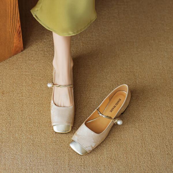 Exquisite Handcrafted Leather Shoes for Elegant Women(EcqiH-3020)