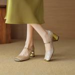 Handcrafted Leather Women's Shoes: Elegant Craftsmanship & Luxury Quality(EcqiH-3010)