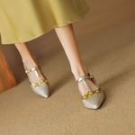 Handcrafted Genuine Leather Women's Shoes: Elegant Luxury with Superior Craftsmanship(EcqiH-3088)