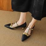 Handcrafted Genuine Leather Women's Shoes: Elegant Luxury with Superior Craftsmanship(EcqiH-3088)