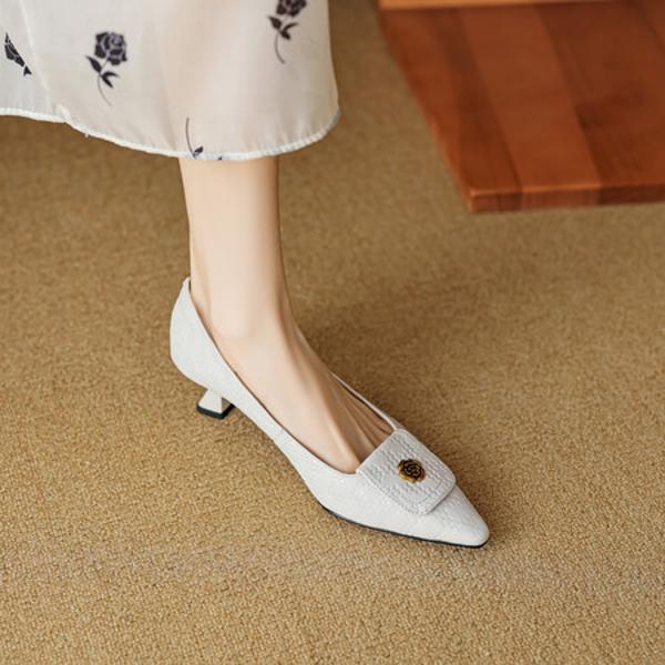 Elegant High-End Handcrafted Leather Women's Shoes(EcqiH-3320)