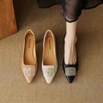 Handcrafted Luxurious Genuine Leather Women's Shoes with Elegant Craftsmanship(EcqiH-3312)