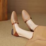 Exquisite Handmade Leather Women Shoes: Luxurious Craftsmanship and Elegance(EcqiH-3307)