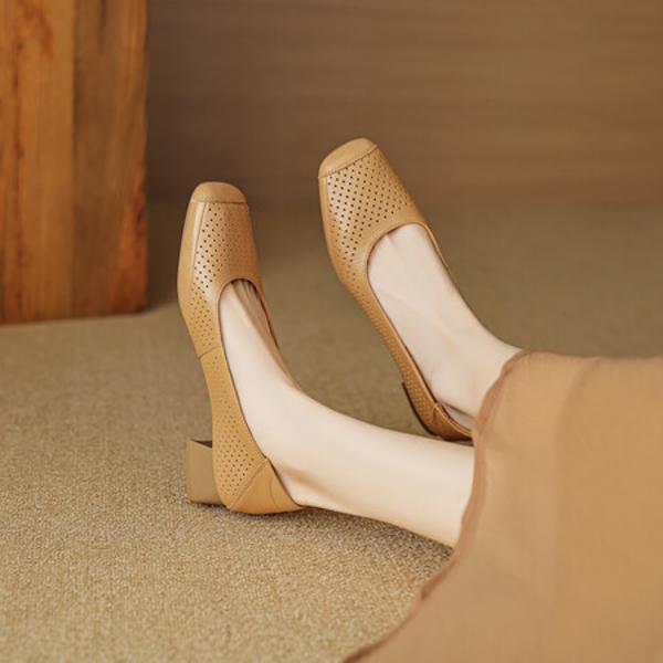 Handcrafted Luxury Genuine Leather Women's Shoes(EcqiHL-3359)