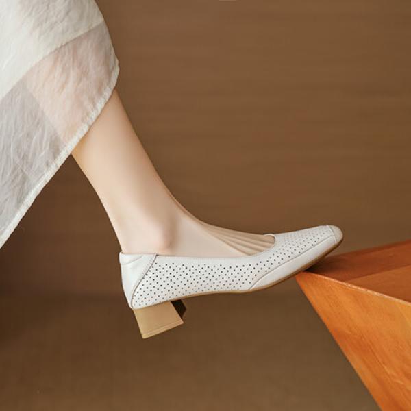 Handcrafted Luxury Genuine Leather Women's Shoes(EcqiHL-3359)