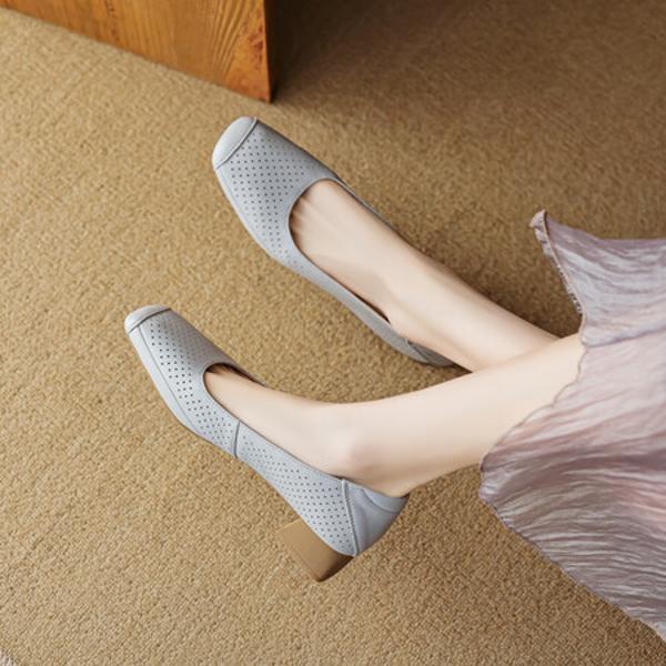 Handcrafted Luxury Genuine Leather Women's Shoes(EcqiHL-3359)