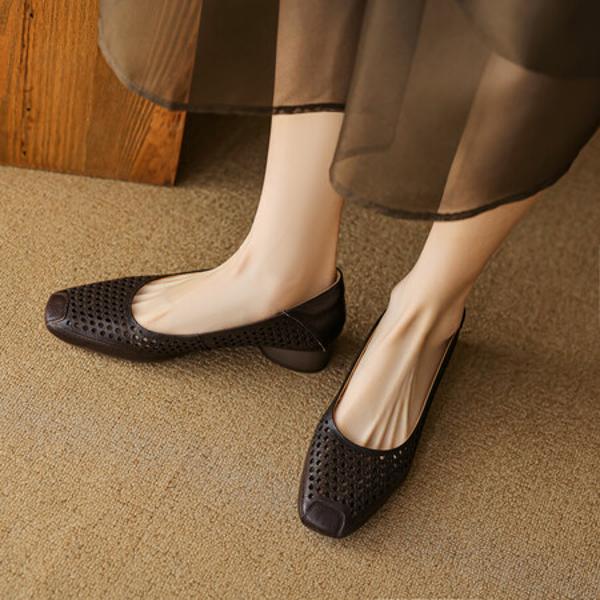 Luxurious Handmade Leather Women's Shoes: Craftsmanship Redefined(EcqiH-3345)