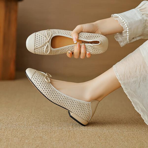 Exquisite Handcrafted Leather Women's Shoes: Elegant Luxury with Superior Quality(EcqiH-2672-D)