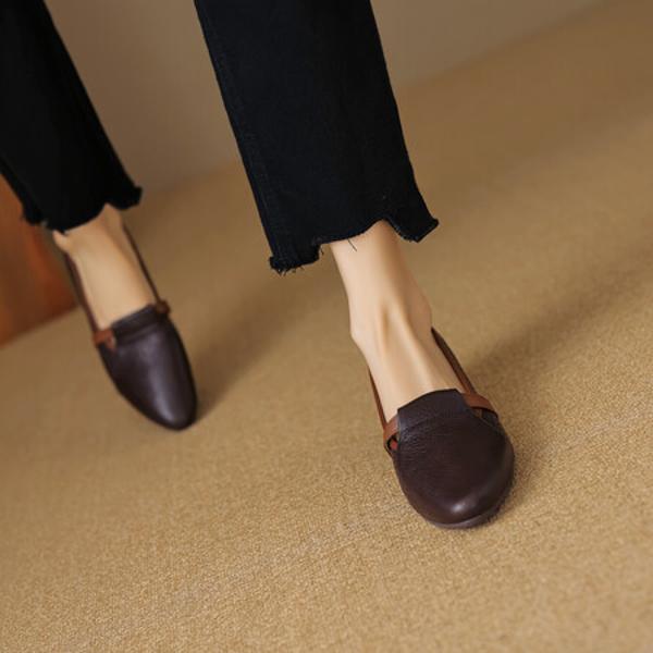 Handcrafted Luxury Leather Women's Shoes: Exquisite Artistry & Elegance(EcqiH-3601)