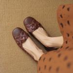 Elegant Handcrafted Leather Women's Shoes: Exquisite Artistry & Premium Quality(EcqiH-3615)