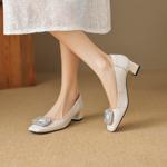 Handcrafted Genuine Leather Women's Shoes: Luxurious Elegance in Every Stitch(EcqiH-3622)