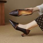 Elegant Handmade Leather Women's Shoes: Luxury Craftsmanship Redefined(EcqiH-3637)