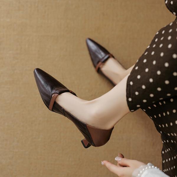 Elegant Handmade Leather Women's Shoes: Luxury Craftsmanship Redefined(EcqiH-3637)