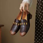 Handcrafted Luxury Leather Women’s Shoes: Elegant Artisanship(EcqiH-3645)