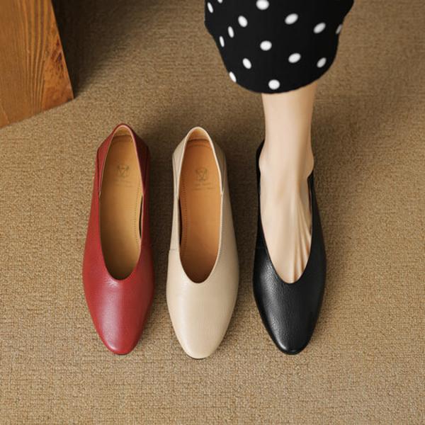 Elegant Handcrafted Leather Women's Shoes - Luxury Quality(EcqiHL-3670)