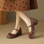 Handcrafted Luxury Leather Women’s Shoes - Elegance Redefined(EcqiH-3672)