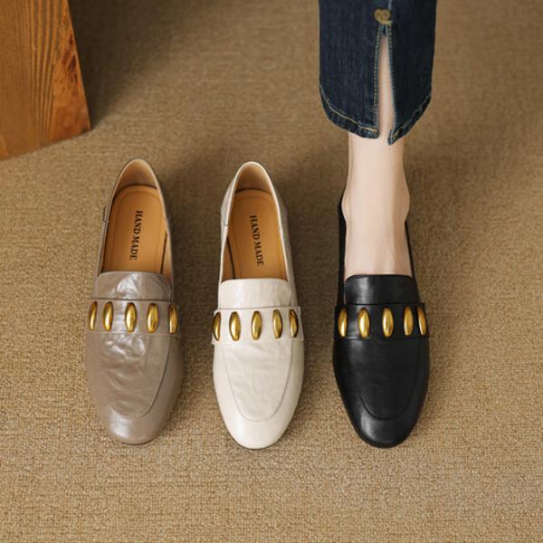 Luxury Handmade Leather Women's Shoes: Elegance in Every Stitch(EcqiH-3706)