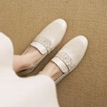 Handcrafted Leather Women’s Shoes: Luxurious Elegance(EcqiH-3705)