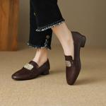 Handcrafted Leather Women’s Shoes: Luxurious Elegance(EcqiH-3705)