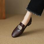 Handcrafted Leather Women’s Shoes: Luxurious Elegance(EcqiH-3705)