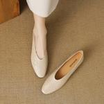 Handcrafted Genuine Leather Women's Shoes: Luxurious Elegance in Craftsmanship(EcqiHL-3712)