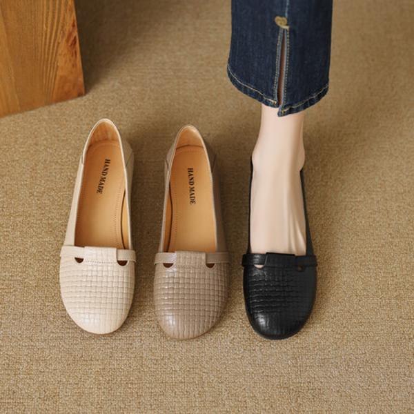 Handcrafted Leather Women's Shoes: Exquisite Elegance in Every Detail(EcqiHL-3715)