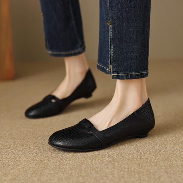 Handcrafted Leather Women's Shoes: Exquisite Elegance in Every Detail(EcqiHL-3715)