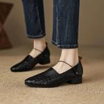 Exquisite Handmade Leather Women's Shoes: Luxury, Elegance & Craftsmanship(EcqiH-3725)