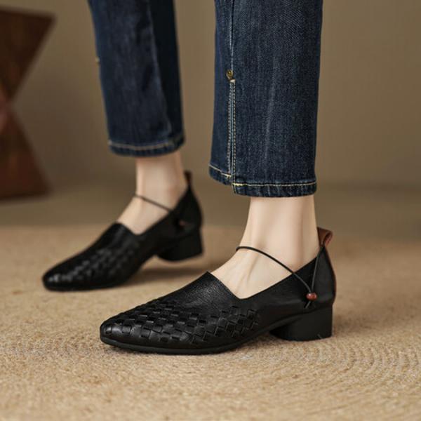 Exquisite Handmade Leather Women's Shoes: Luxury, Elegance & Craftsmanship(EcqiH-3725)