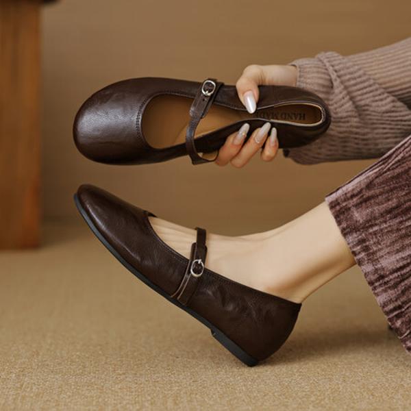 Elegant Handcrafted Leather Women’s Shoes - Luxury Artisanship(EcqiH-3739)