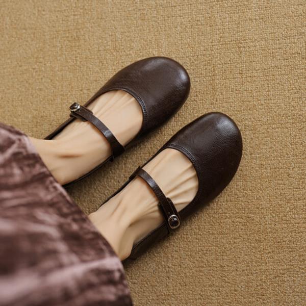 Elegant Handcrafted Leather Women’s Shoes - Luxury Artisanship(EcqiH-3739)