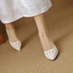 Handcrafted Luxury Leather Women’s Shoes for Elegance(EcqiH-3738)