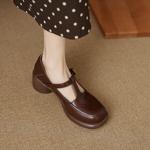 Handcrafted Leather Women's Shoes: Timeless Elegance(EcqiH-3768)