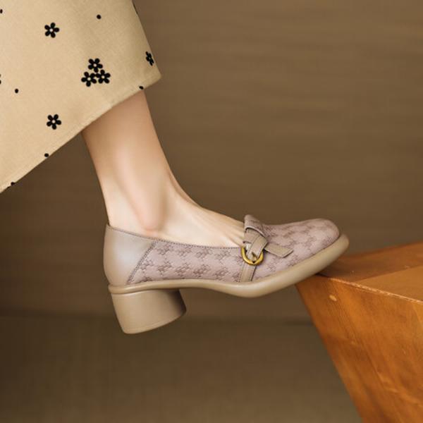 Exquisite Handcrafted Leather Women's Shoes: Luxury and Elegance Unveiled(EcqiH-3906)