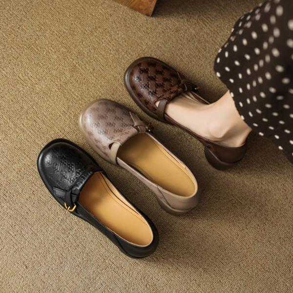 Exquisite Handcrafted Leather Women's Shoes: Luxury and Elegance Unveiled(EcqiH-3906)