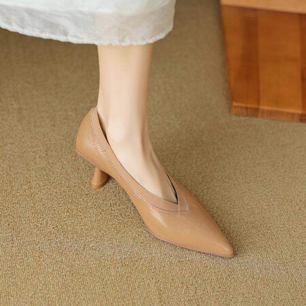 Exquisite Handmade Leather Women's Shoes, Elevate Elegance(EcqiHL-2791)