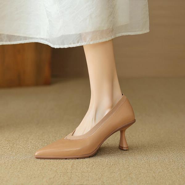 Exquisite Handmade Leather Women's Shoes, Elevate Elegance(EcqiHL-2791)