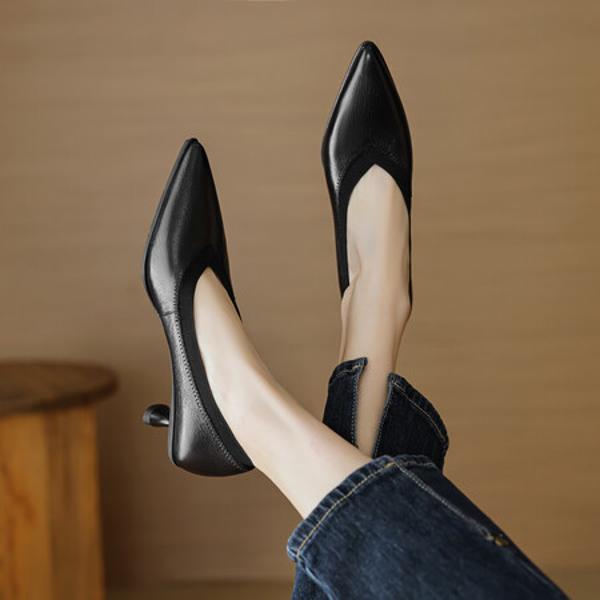 Handcrafted Genuine Leather Women's Shoes: Elegant Luxury Quality(EcqiHL-2791-Z)