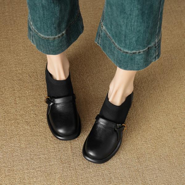 Handcrafted Luxury Genuine Leather Women's Shoes: Elegance & Quality Redefined(EcqiH-6030)