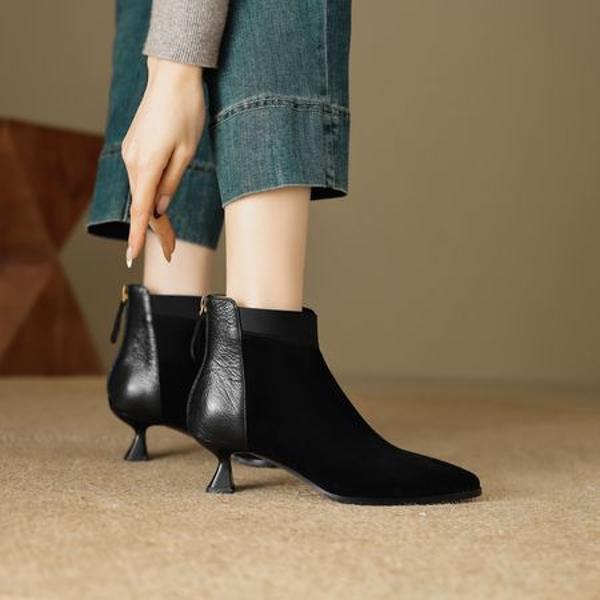 Handcrafted Leather Women's Shoes: Luxury Elegance(EcqiH-6118)