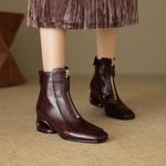 Elegance in Every Step: Handcrafted Genuine Leather Women’s Shoes(EcqiHL-6110)