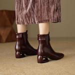 Elegance in Every Step: Handcrafted Genuine Leather Women’s Shoes(EcqiHL-6110)