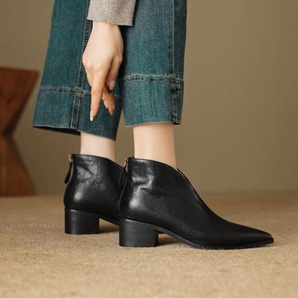 Handcrafted Luxury Leather Women's Shoes: Timeless Elegance and Quality(EcqiH-6115)