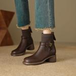 Exquisite Handcrafted Leather Women's Shoes: Luxury Elegance(EcqiH-6105)