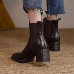 Handcrafted Luxury Genuine Leather Women's Shoes - Elegant Craftsmanship(EcqiH-6108)